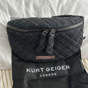KURT GEIGER BRIXTON DENIM BELT BAG HANDBAG PURSE NWT